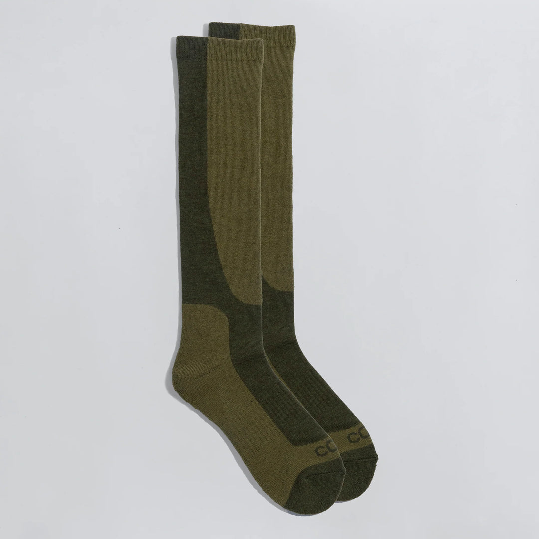 Coal Lightweight Snow Sock Olive/Sage