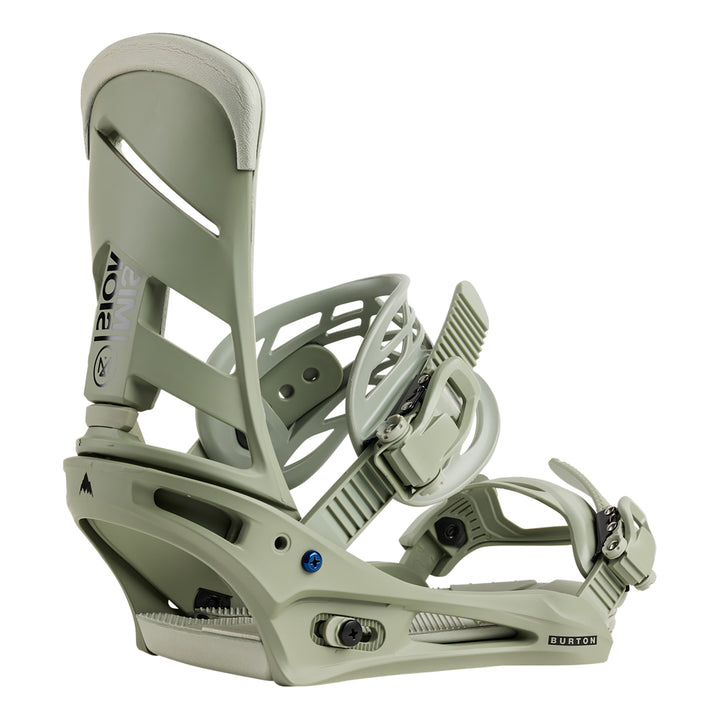 Burton Men’s Mission Re:Flex Snowboard Bindings Talc Green