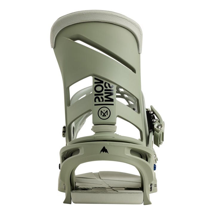 Burton Men’s Mission Re:Flex Snowboard Bindings Talc Green