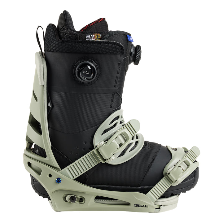 Burton Men’s Mission Re:Flex Snowboard Bindings Talc Green