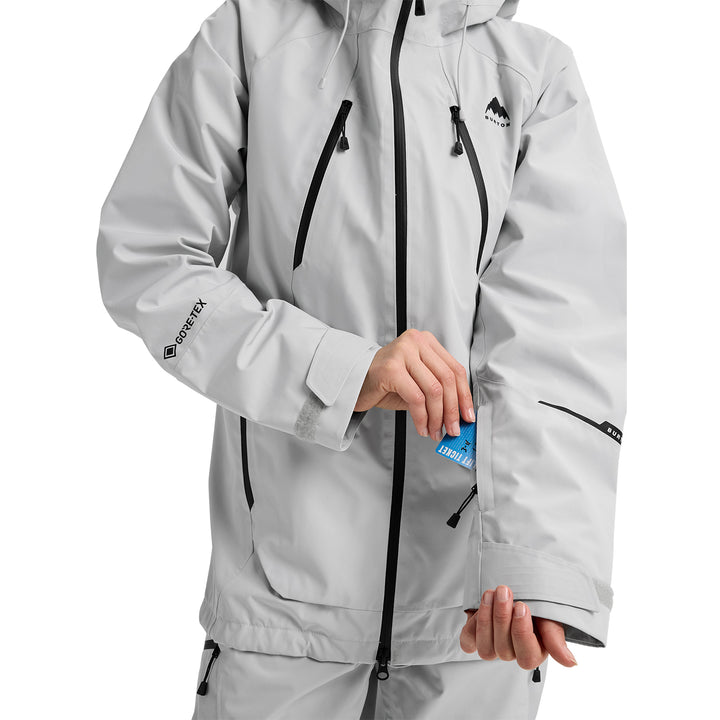 Burton Women's GORE-TEX Reserve Insulated Jacket Gray Cloud