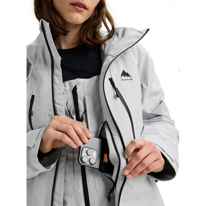 Burton Women's GORE-TEX Reserve Insulated Jacket Gray Cloud