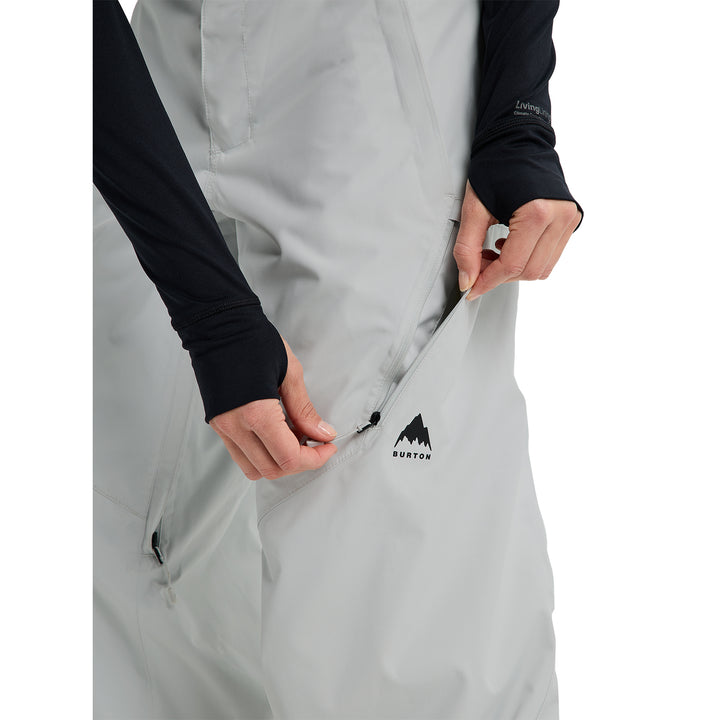 Burton Women's Reserve 2L Relaxed Snow Pant Gray Cloud