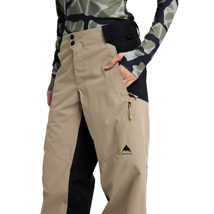 Burton Women's Reserve 2L Relaxed Pant Summit Taupe/True Black