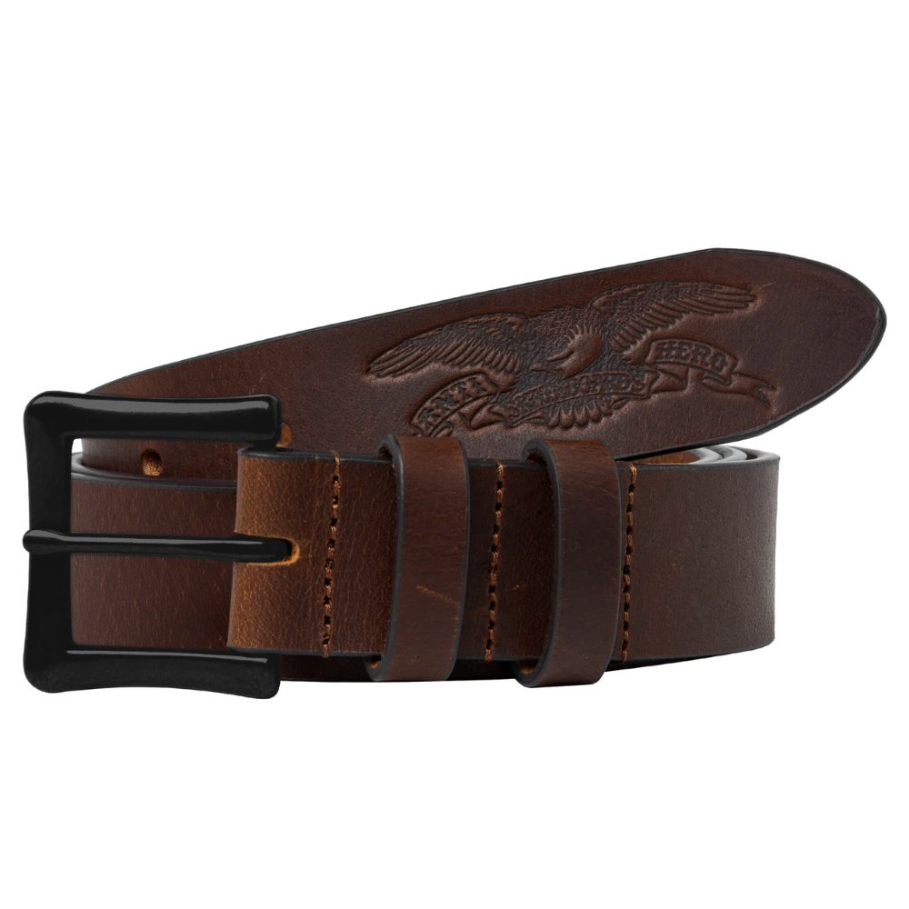 Anti-Hero Basic Eagle Leather Belt Brown/Black