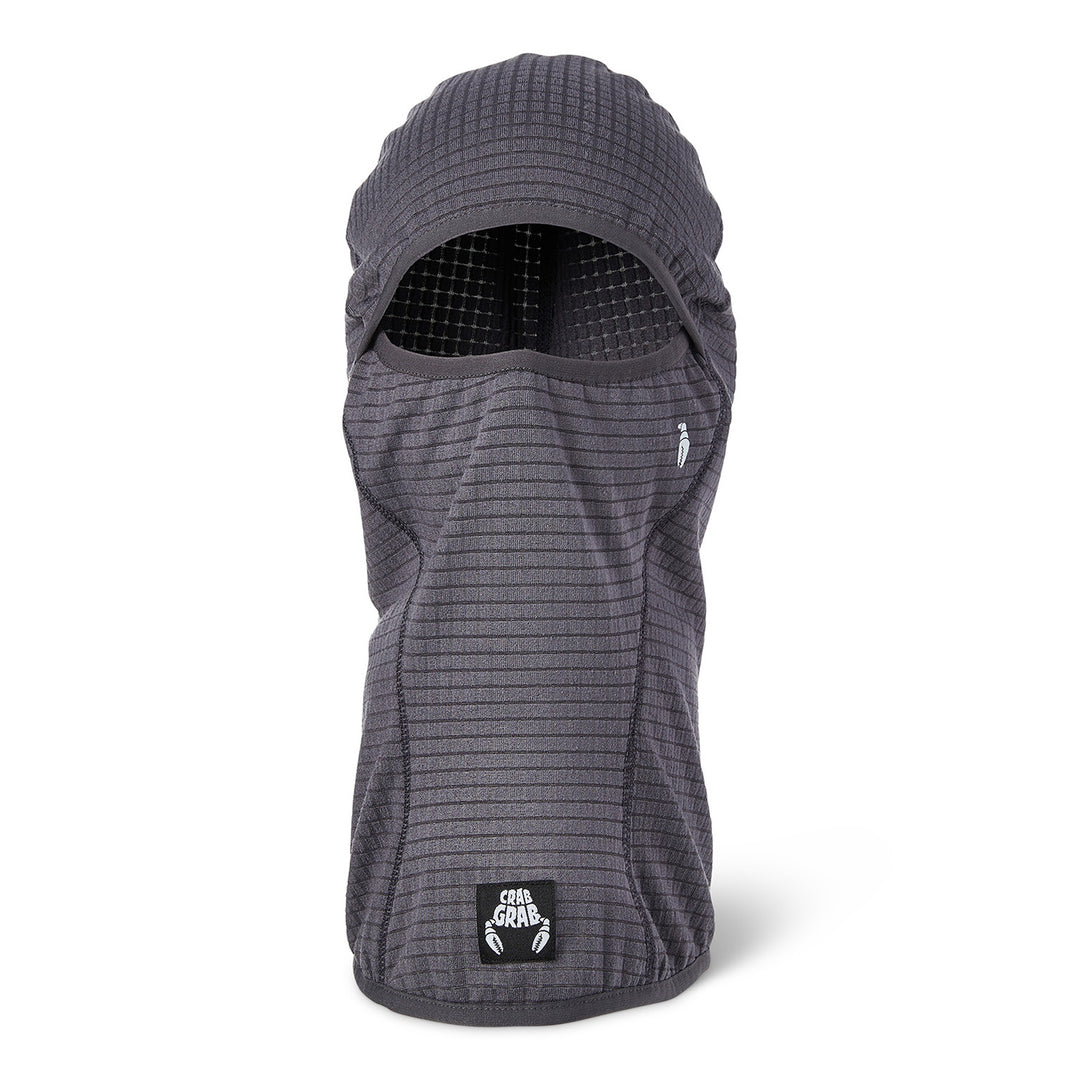 Crab Grab Clawva Waffle Fleece Mask Charcoal