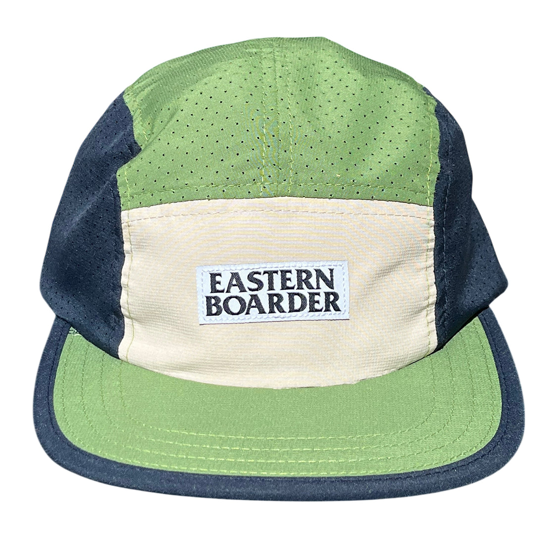 EasternBoarder Stacked Logo Hat Avocado/Stone/Navy