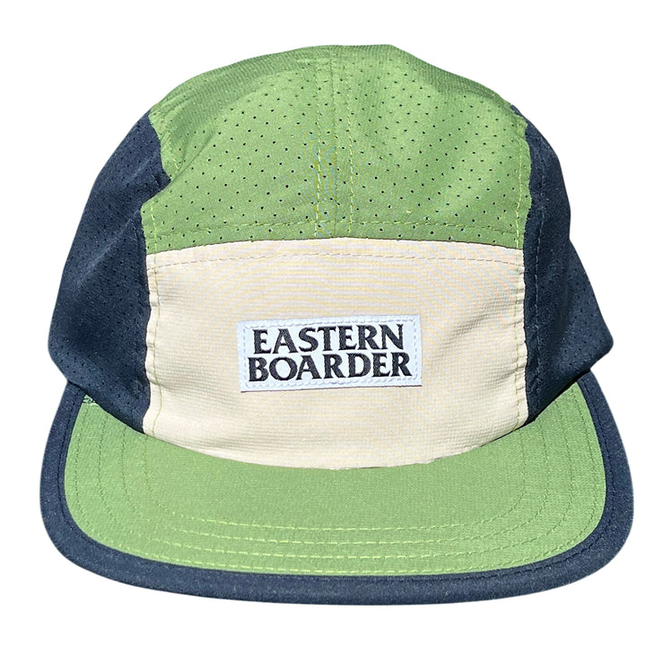 EasternBoarder Stacked Logo Hat Avocado/Stone/Navy