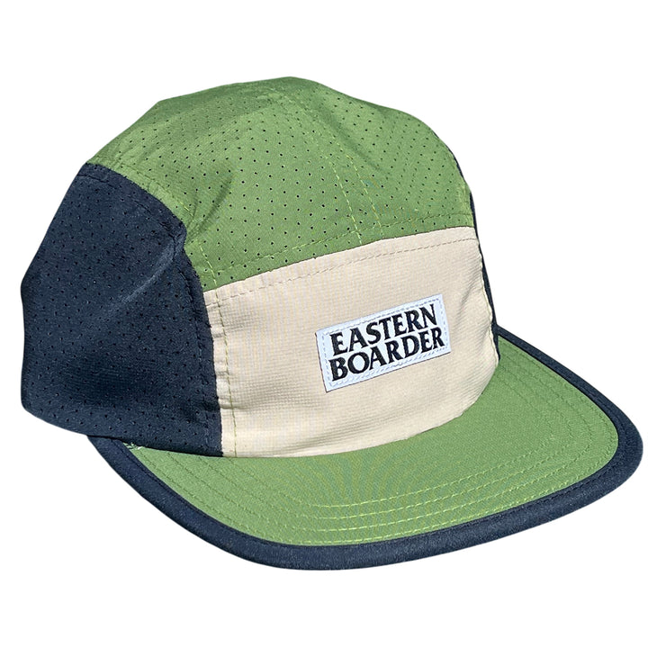 EasternBoarder Stacked Logo Hat Avocado/Stone/Navy