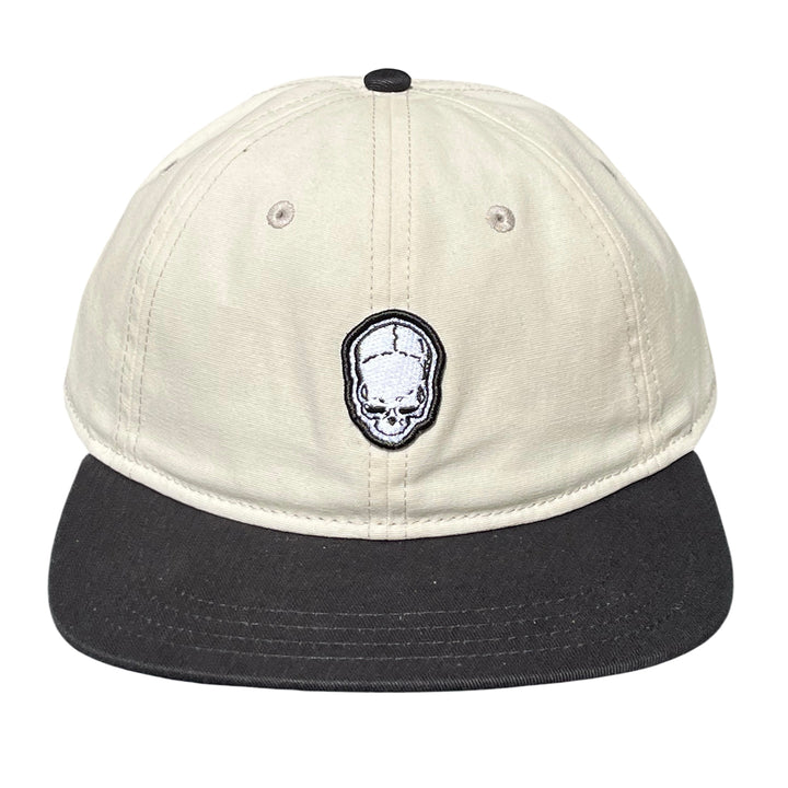 EasternBoarder Skull Logo Hat Off White/Black