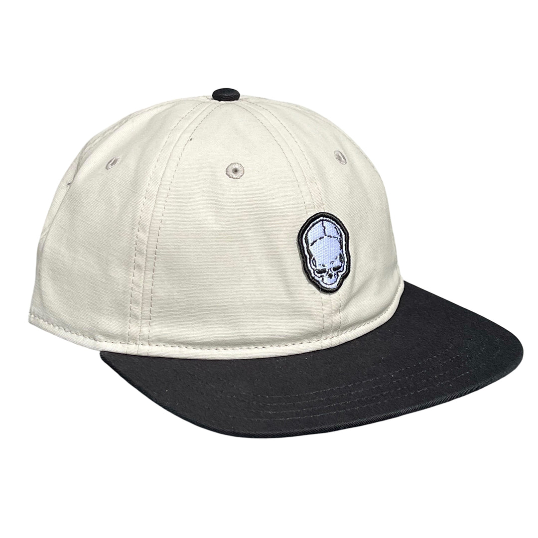 EasternBoarder Skull Logo Hat Off White/Black
