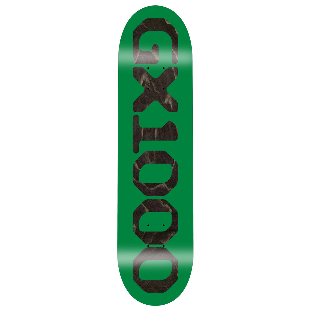GX1000 OG Logo Green/Black Veneer Deck 8.125"