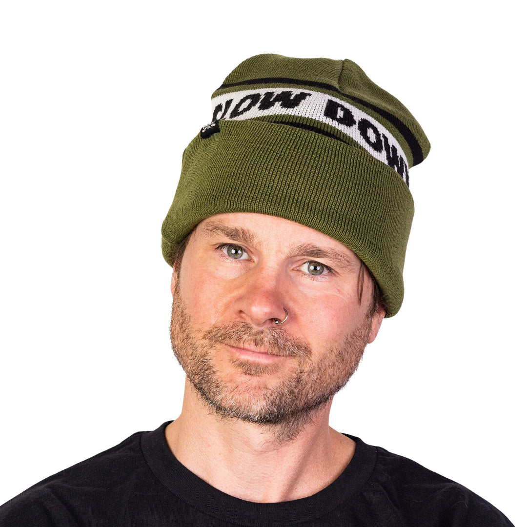 Spiral Wax Co. Slow Down Beanie Olive