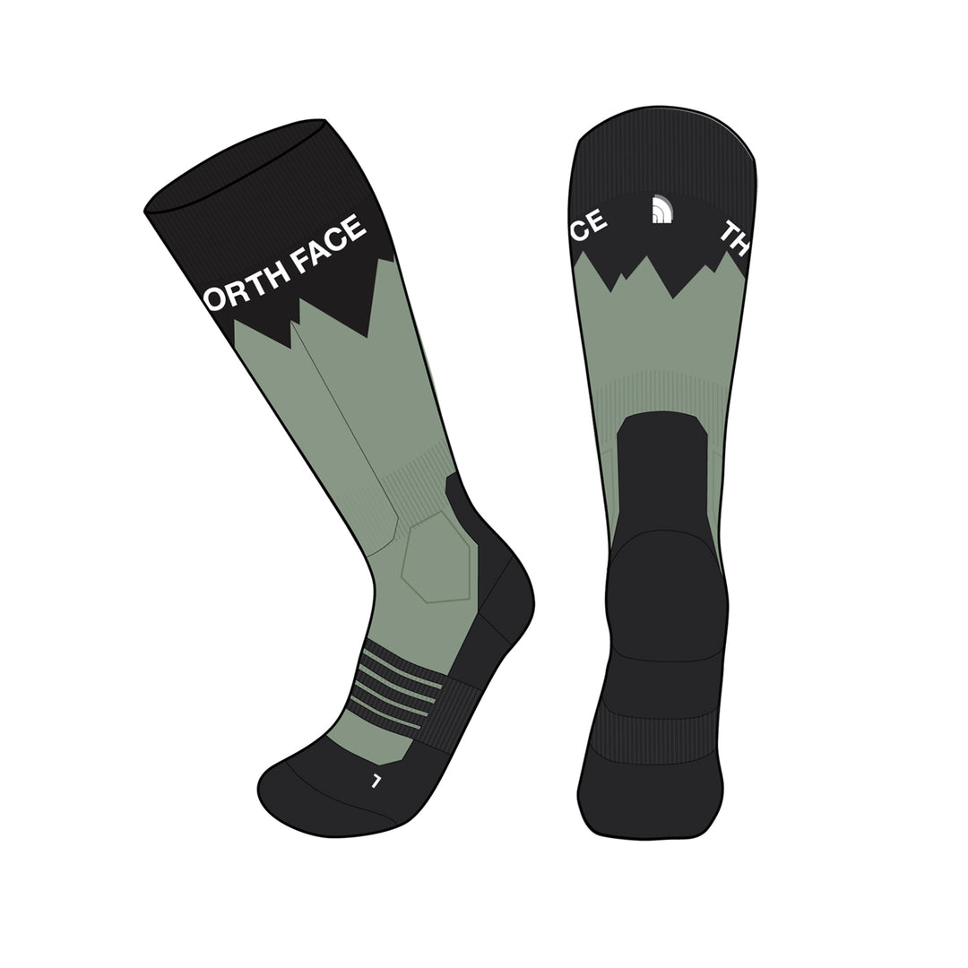 The North Face Mountain Resort Ski Sock Slate Moss/TNF Black