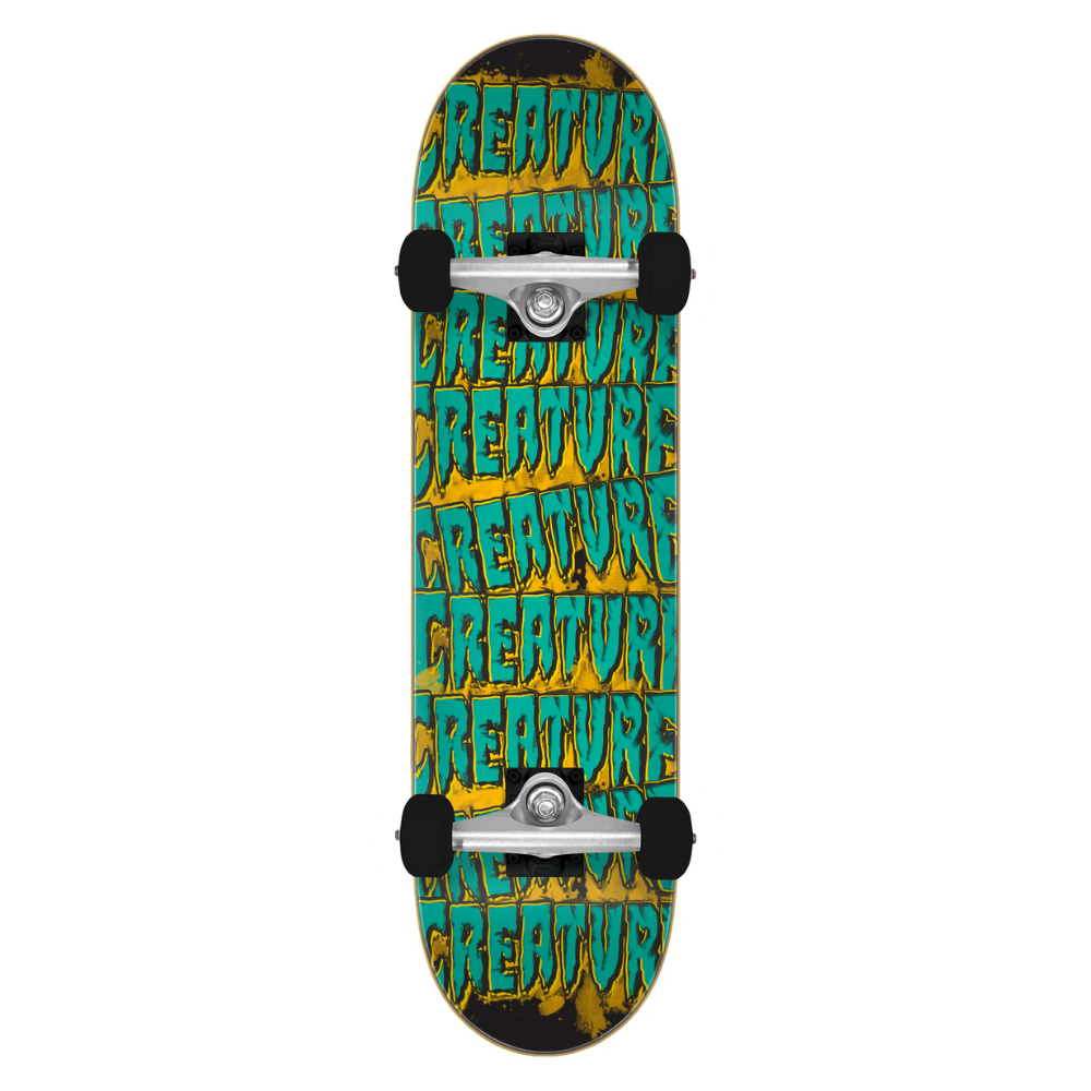 Creature Logo Spill Mini Complete Skateboard 7.75"