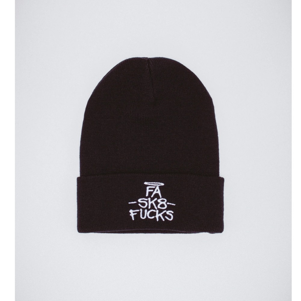 Fucking Awesome FA SK8 Fucks Cuff Beanie Black