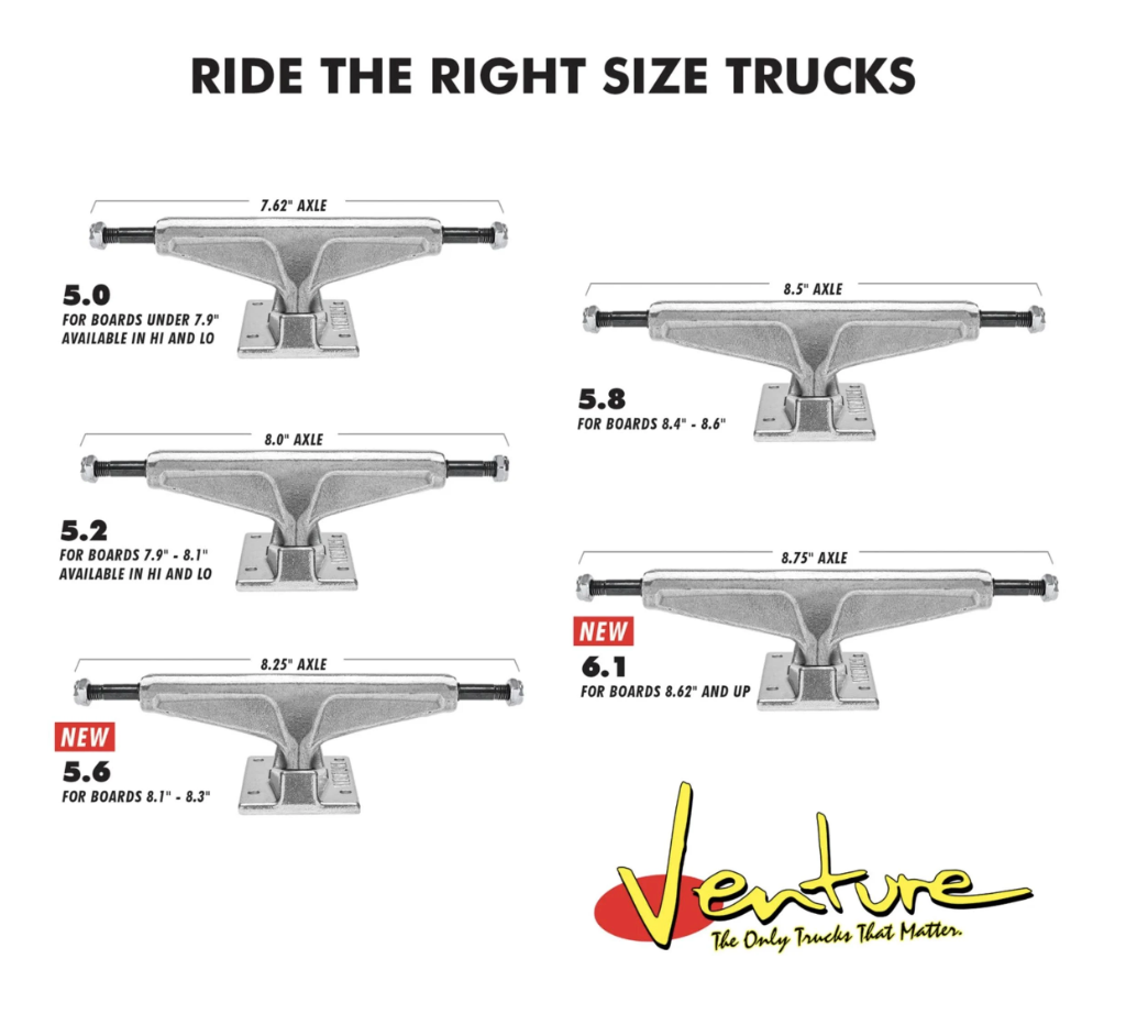 Venture All Polished Trucks (Sold As A Single Truck)