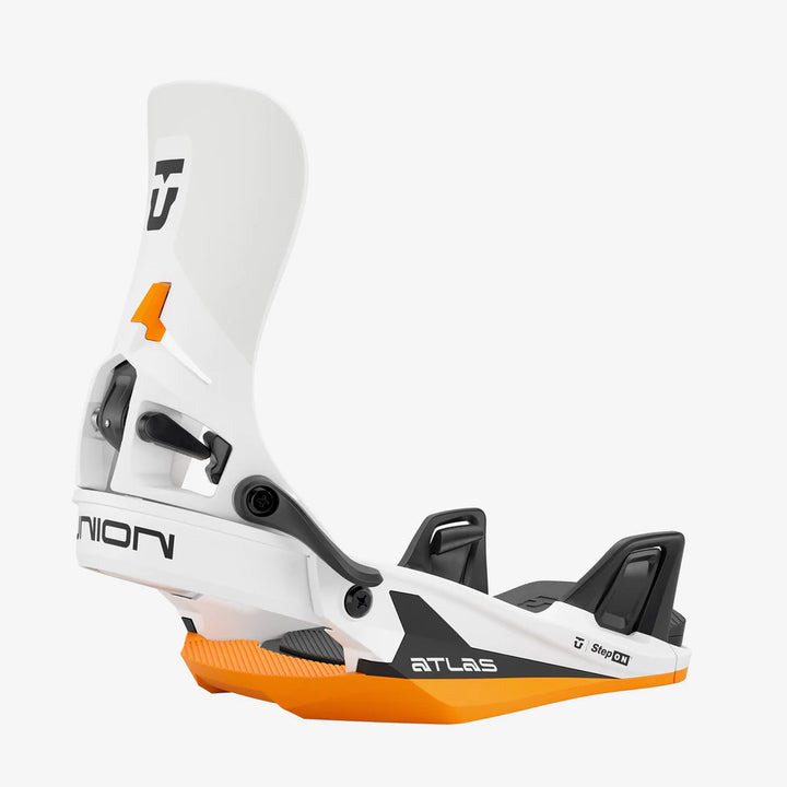 Union Atlas Step On Snowboard Bindings White/Orange