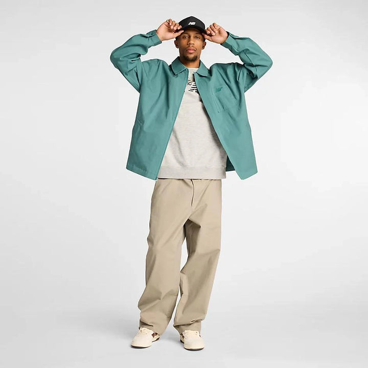 New Balance Numeric Twill Coaches Jacket New Spruce