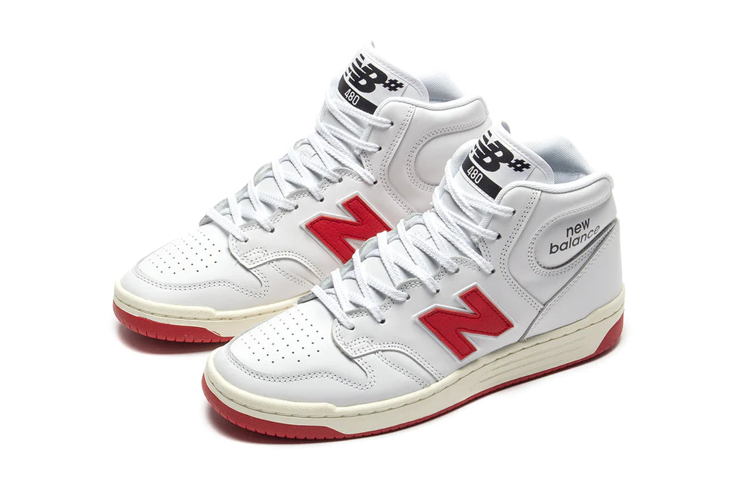 New Balance Numeric 480 High White/Red