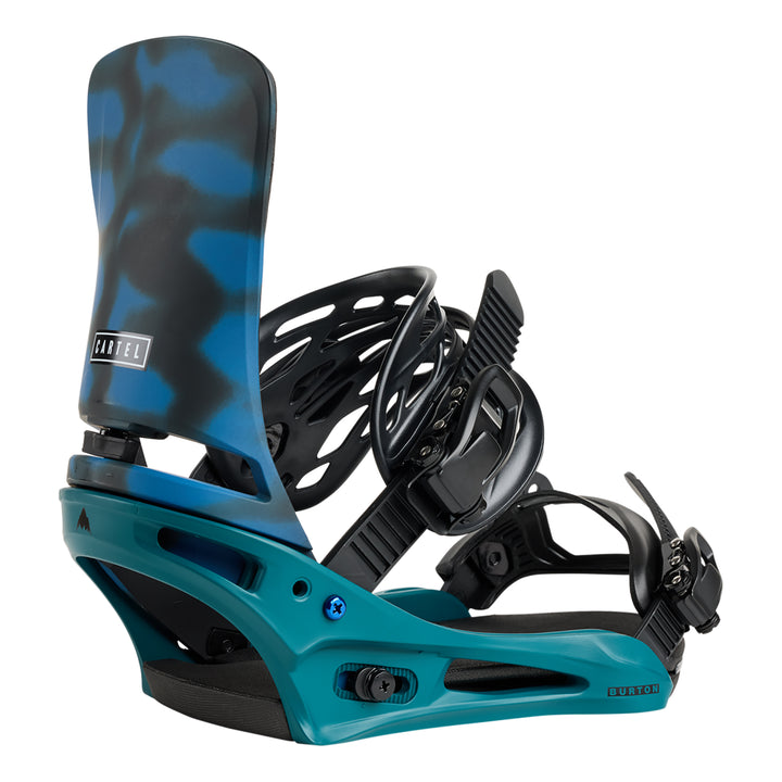 Burton Men’s Cartel Re:Flex Snowboard Bindings Evergreen Shatter