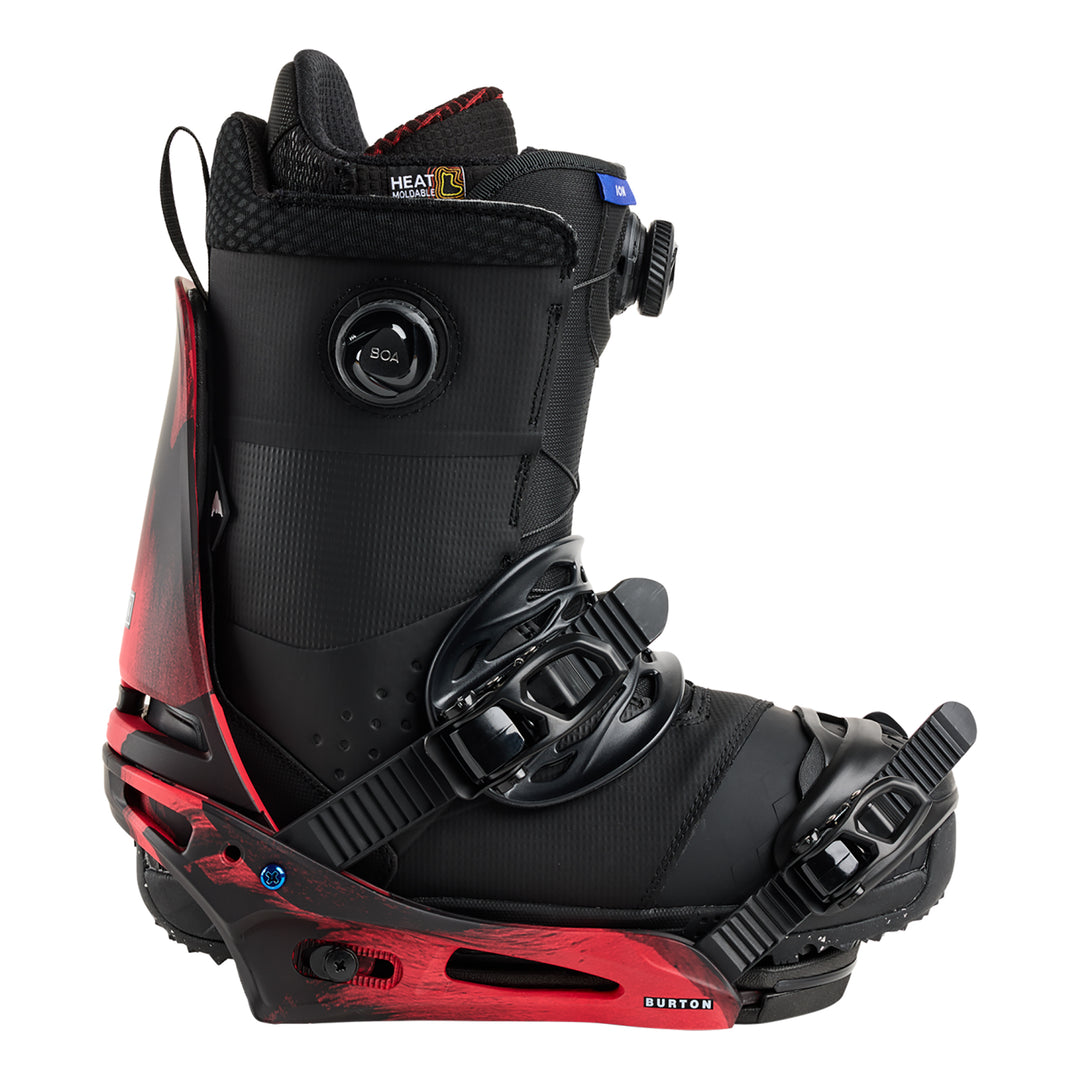 Burton Men’s Cartel X Re:Flex Snowboard Bindings Black/Red