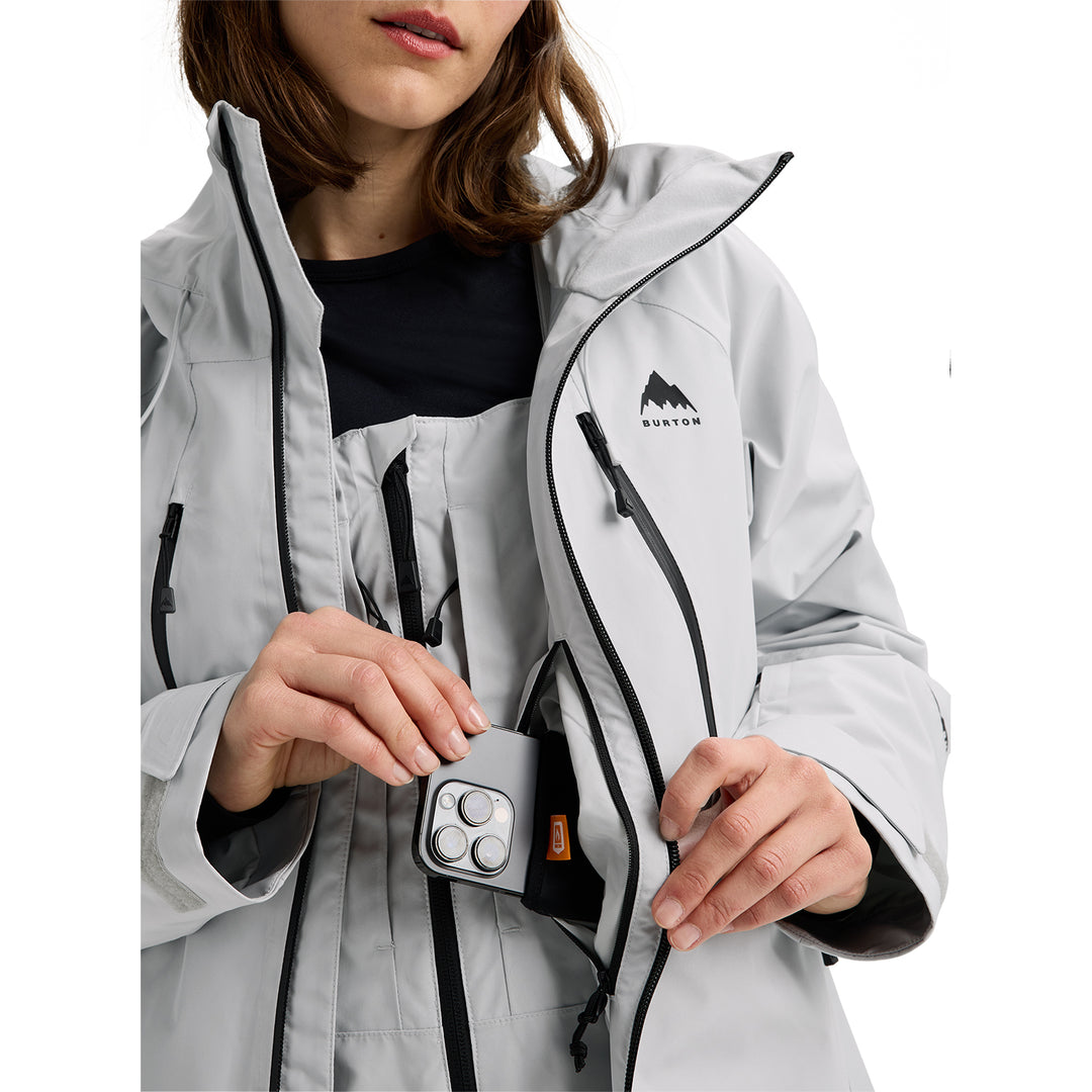 Burton Women's GORE-TEX Reserve Insulated Jacket Gray Cloud