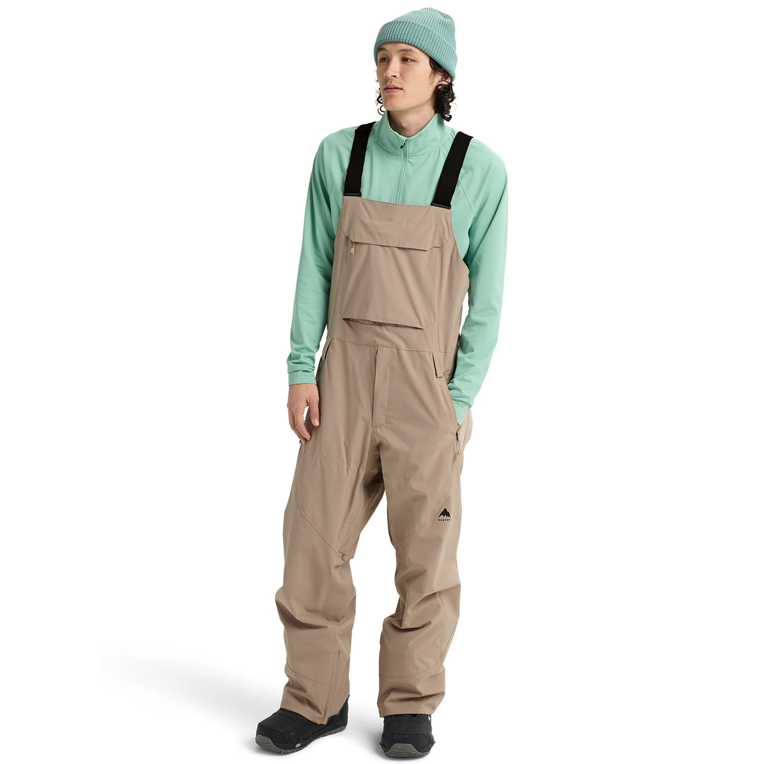 Burton Men's Reserve 2L Stretch Bib Pants - Summit Taupe