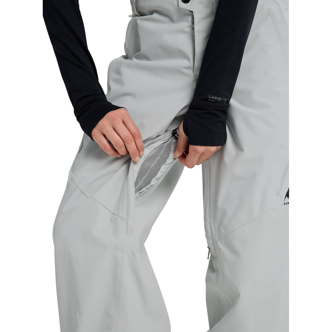 Burton Women's Reserve 2L Relaxed Snow Pant Gray Cloud