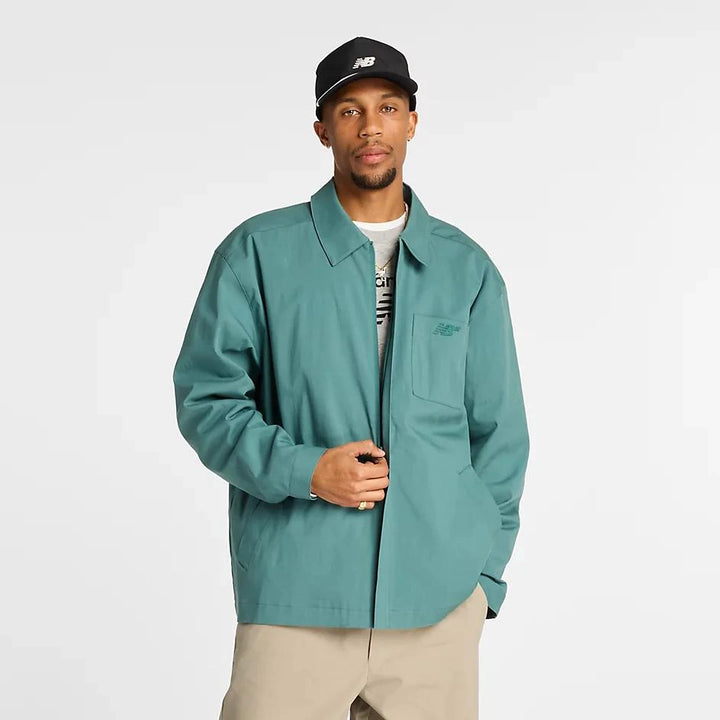 New Balance Numeric Twill Coaches Jacket New Spruce