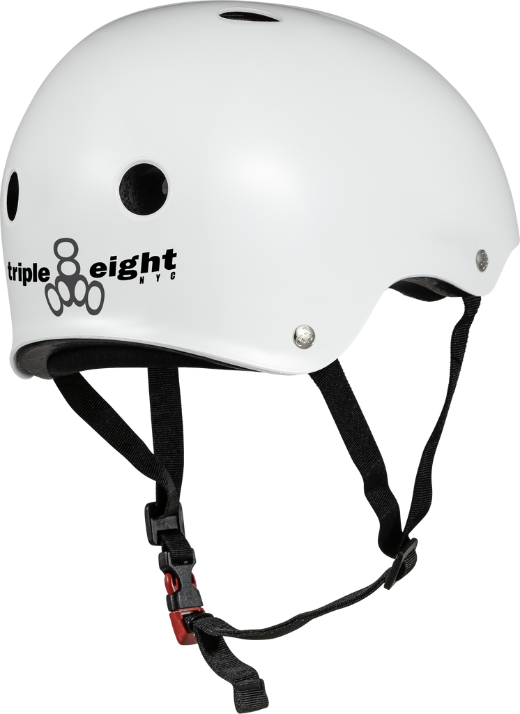 Triple 8 The Certified Sweatsaver Helmet - Glossy White