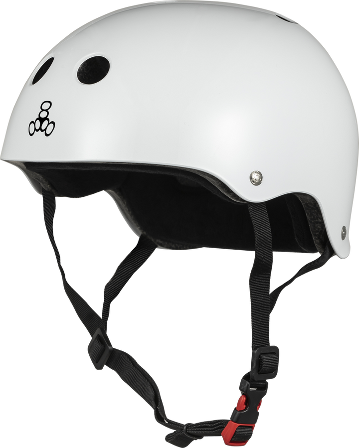 Triple 8 The Certified Sweatsaver Helmet - Glossy White