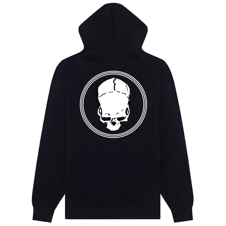 Eastern Boarder Circle Skull Hoodie Black