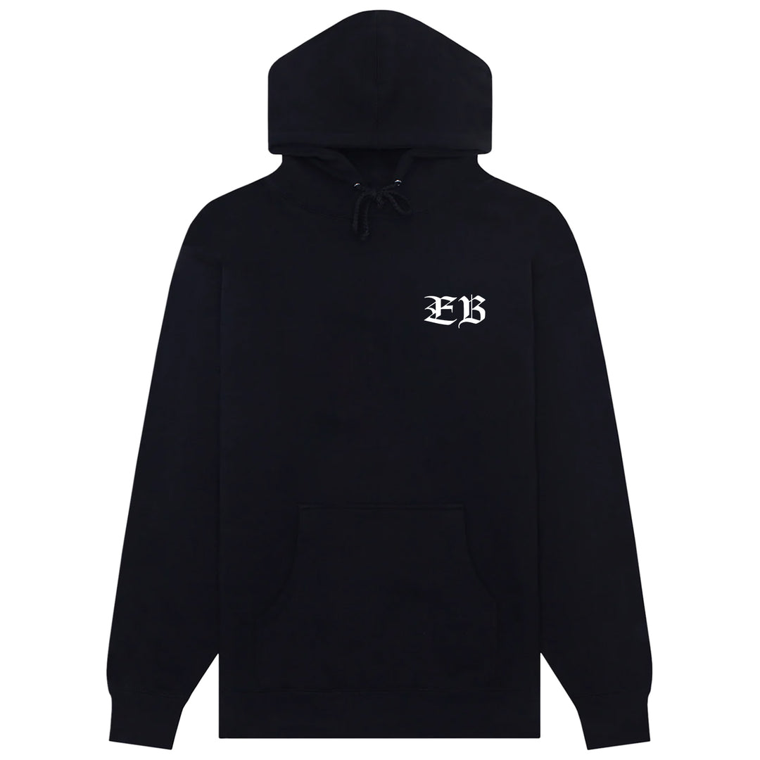 Eastern Boarder Circle Skull Hoodie Black
