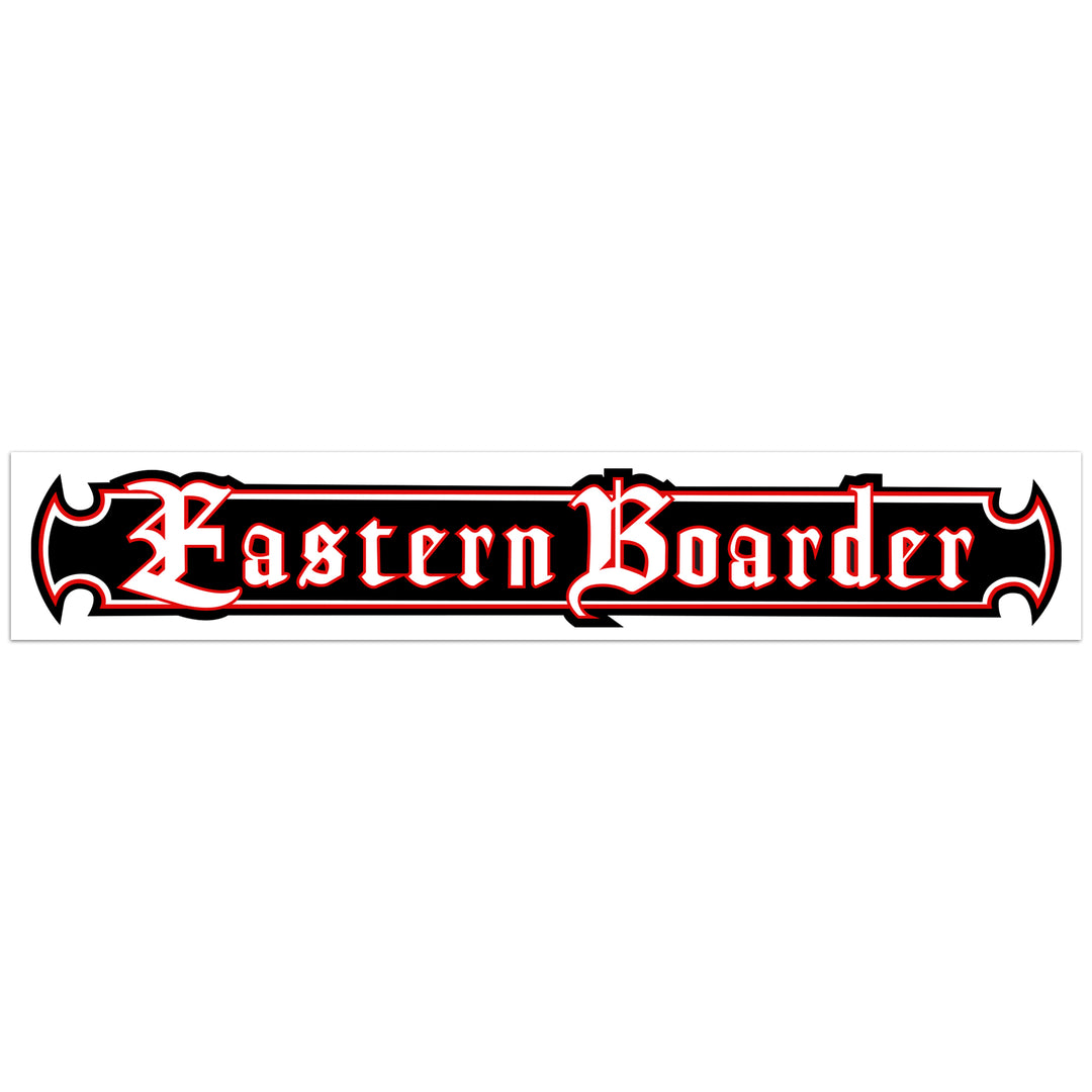 EasternBoarder Evil Strip Logo Sticker 9.75"