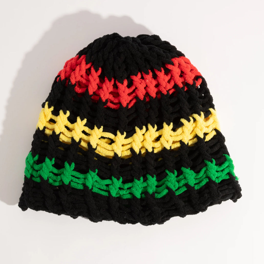 Lampshade Brotha Mid Size Beanie Black/Rasta