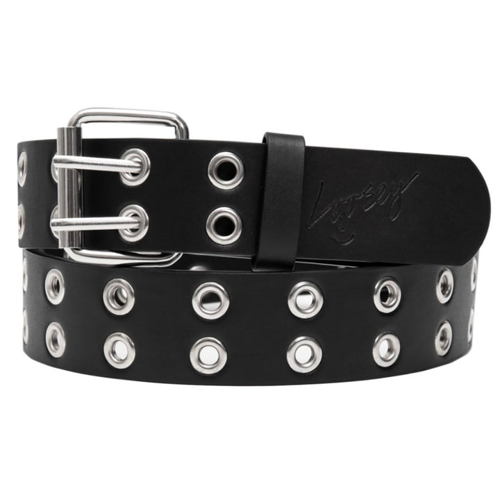 Loosey Loves You Black Grommet Hole Belt