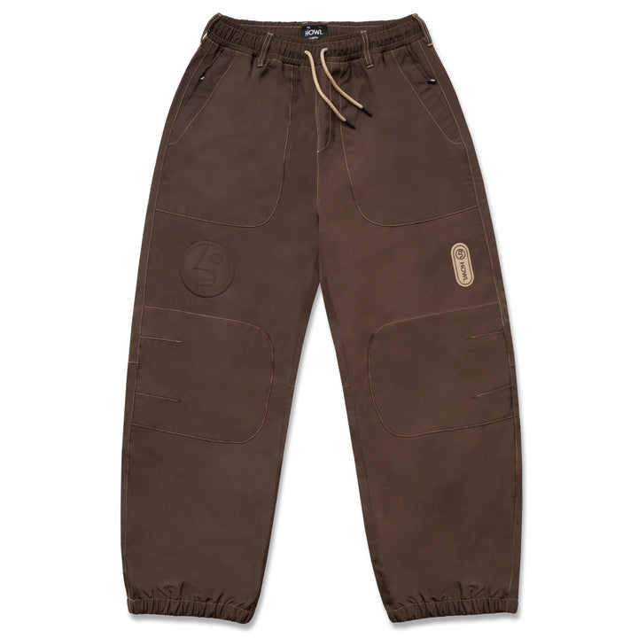 Howl X Public Snowboard Pants - Brown