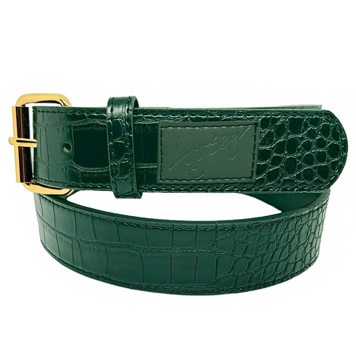 Loosey Green Croc Skin Belt
