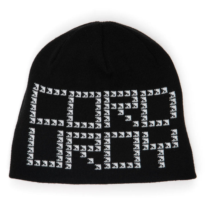 Corduroy Shadow Plaid Reversible Skully Beanie - Red