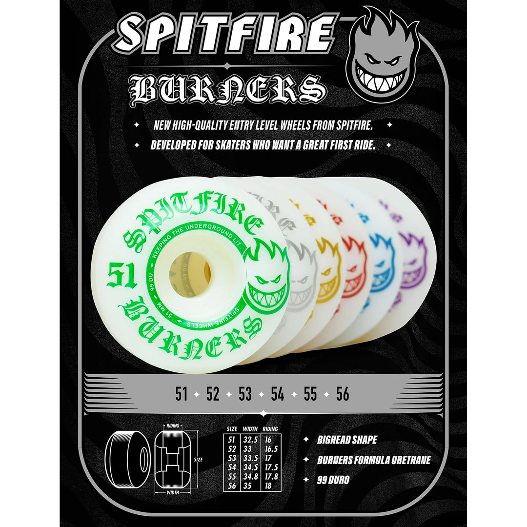 Spitfire Burner Wheels 99d 52mm