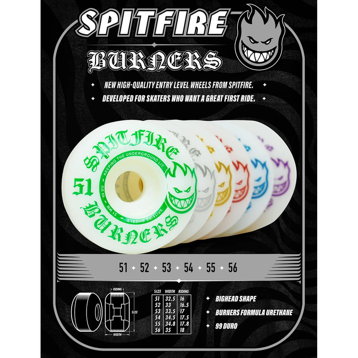 Spitfire Burner Wheels 99d 52mm
