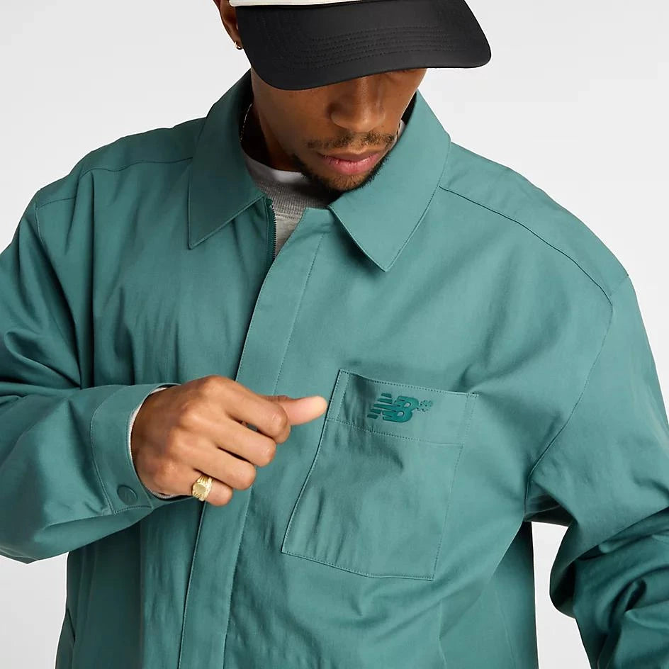 New Balance Numeric Twill Coaches Jacket New Spruce