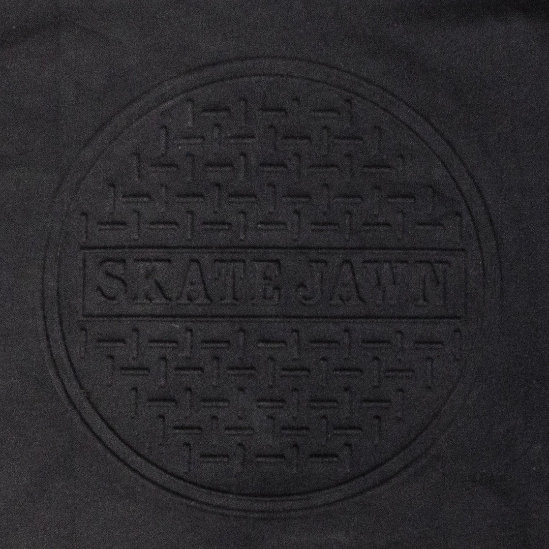 Skate Jawn Embossed Sewer Cap Hoodie Black