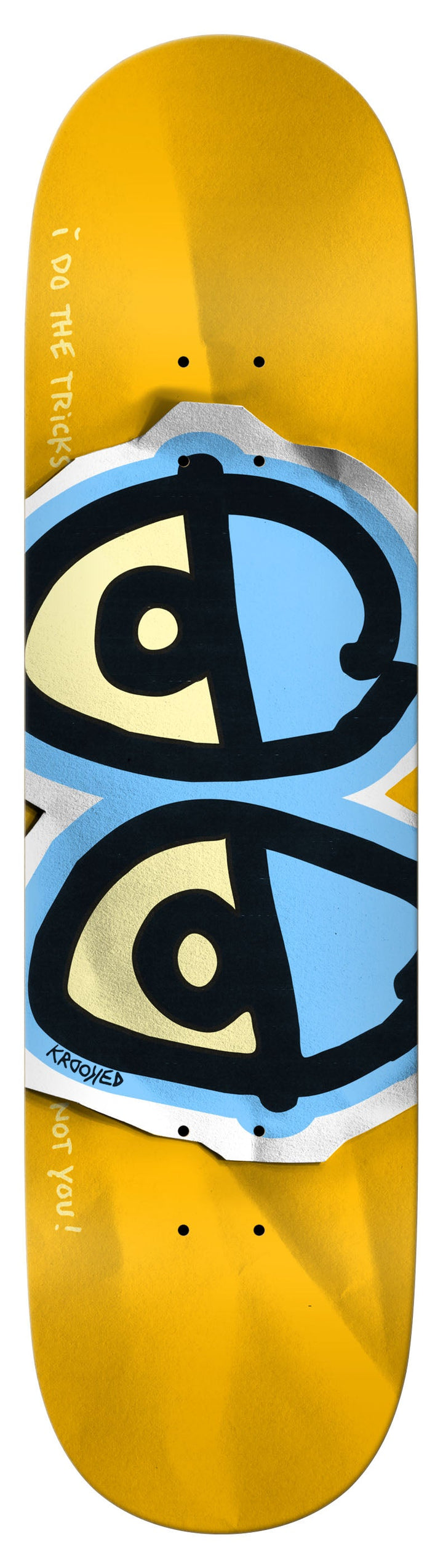 Krooked DBX Eyes Deck Gold 8.38"