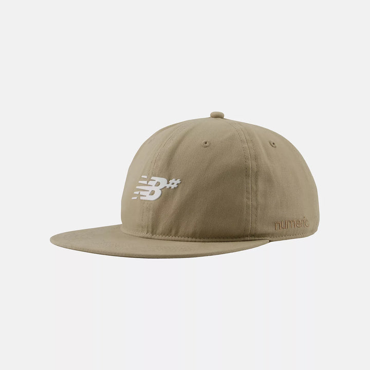 New Balance Numeric 6 Panel Deconstructed Flat Brim Hat Stoneware