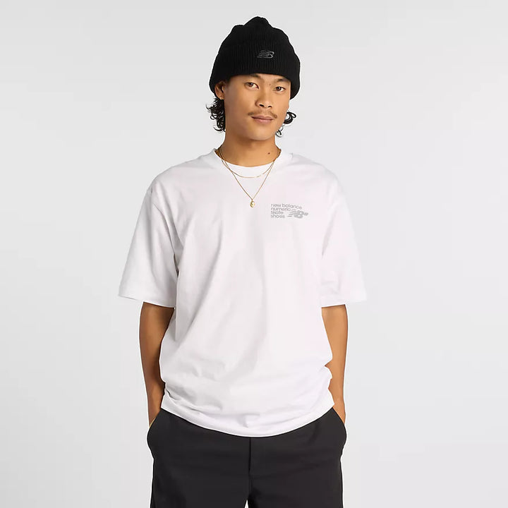 New Balance Numeric Small Logo Jersey T-Shirt White