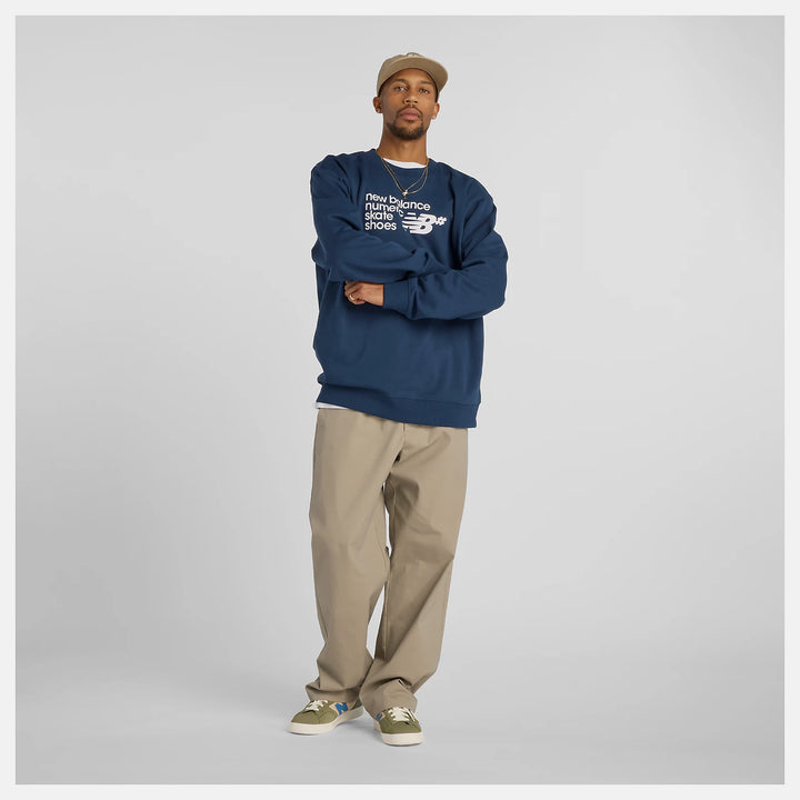 New Balance Numeric French Terry Crew NB Navy