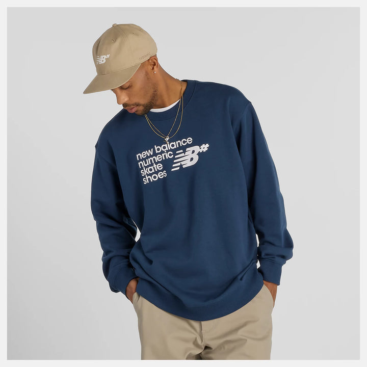 New Balance Numeric French Terry Crew NB Navy